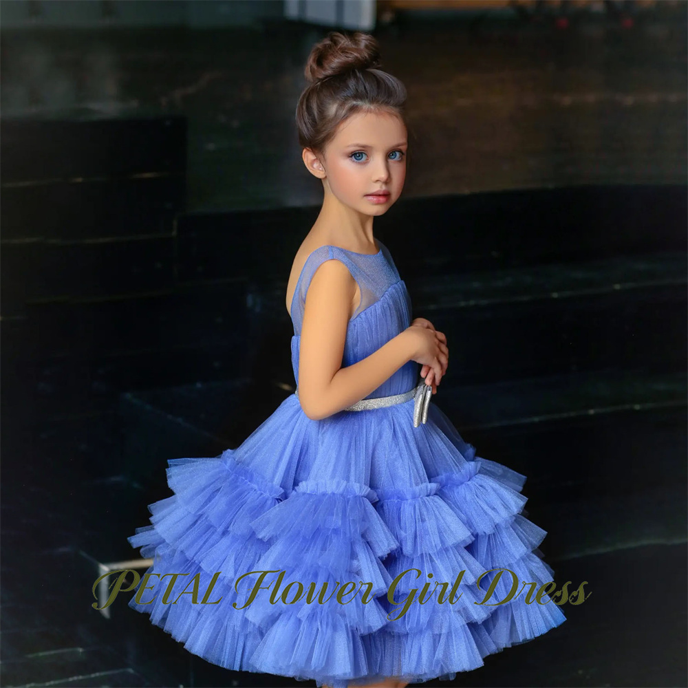 Petal Blue Sleeveless Children - Birthday Sash Glitter avis et prix