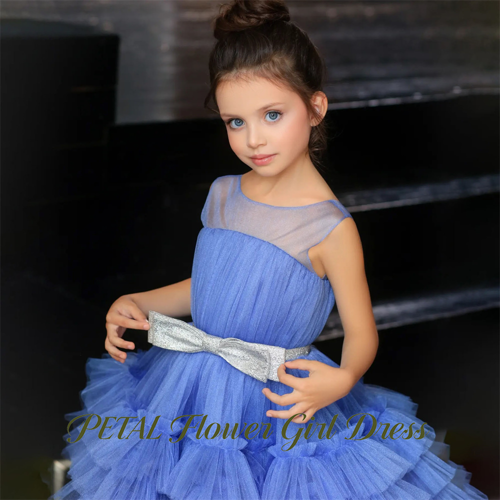 Petal Blue Sleeveless Children - Birthday Sash Glitter avis et prix