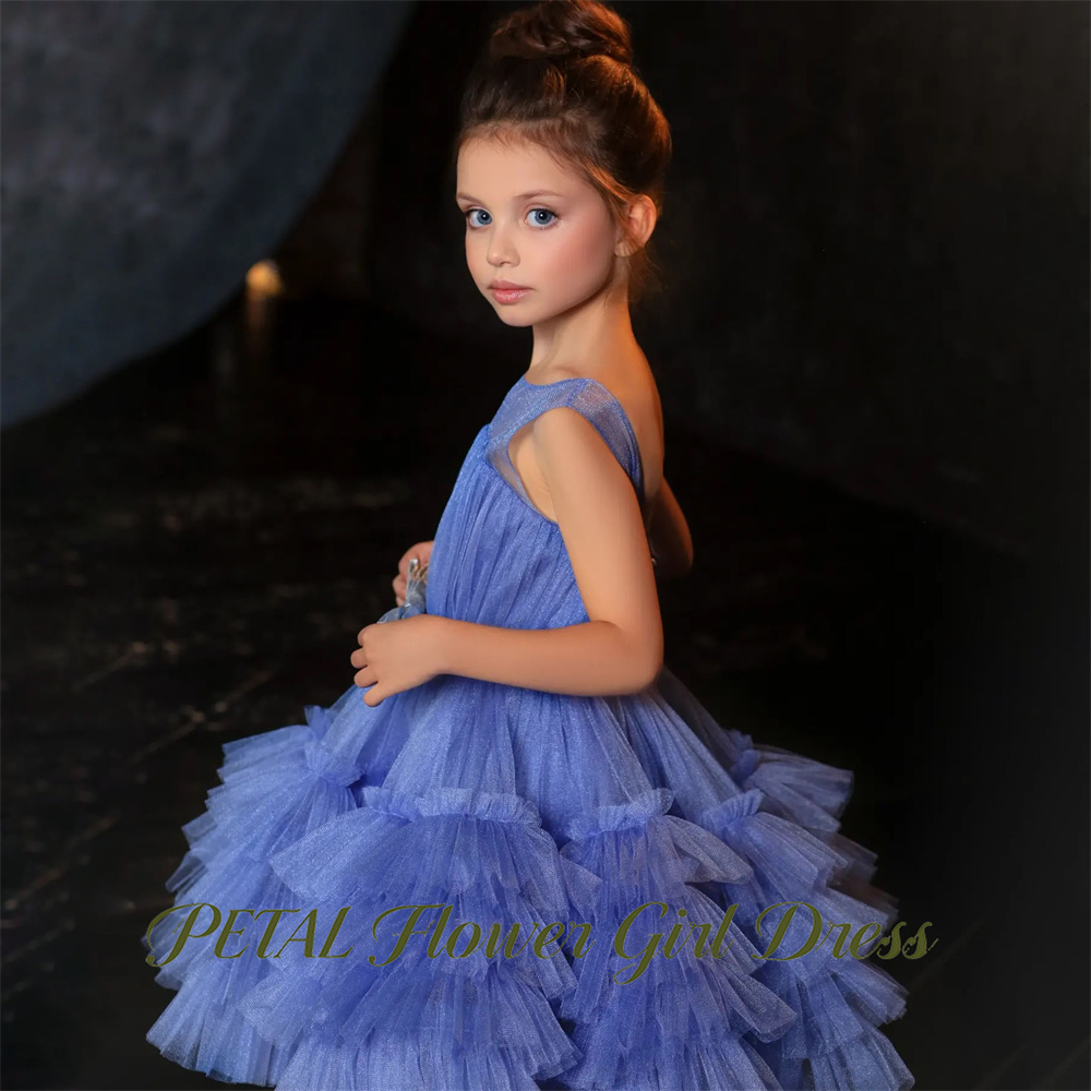 Petal Blue Sleeveless Children - Birthday Sash Glitter avis et prix