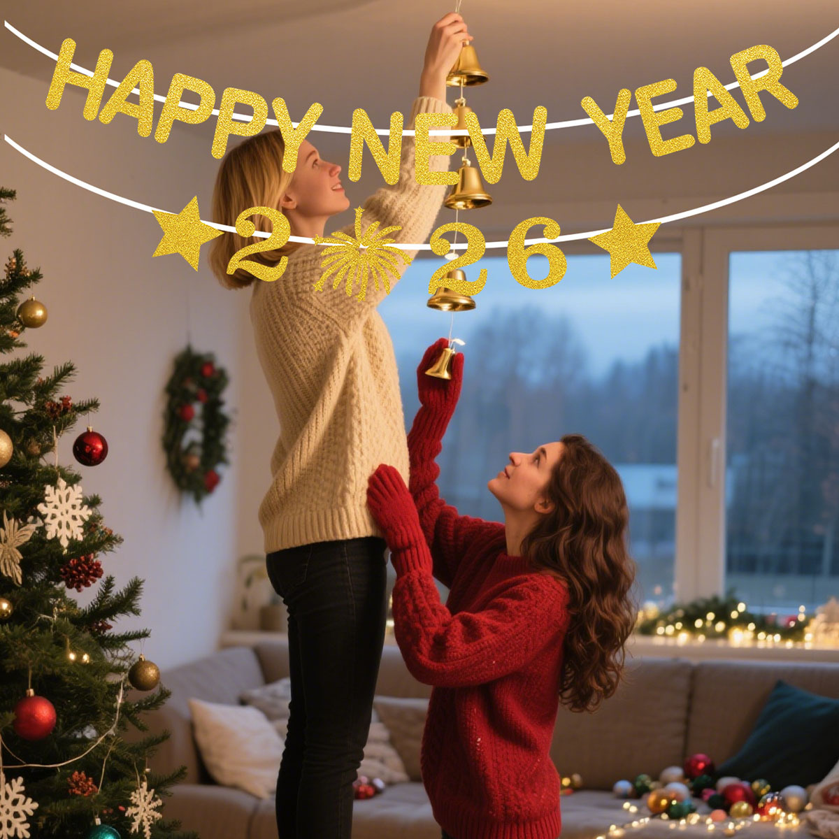 1Set 2026 Happy New Year Decor - Party Banner Gold avis et prix