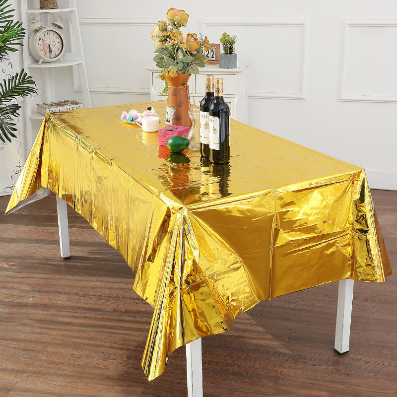 137cm*183cm Rose Gold Sliver D - Table Cloth Disposable avis et prix