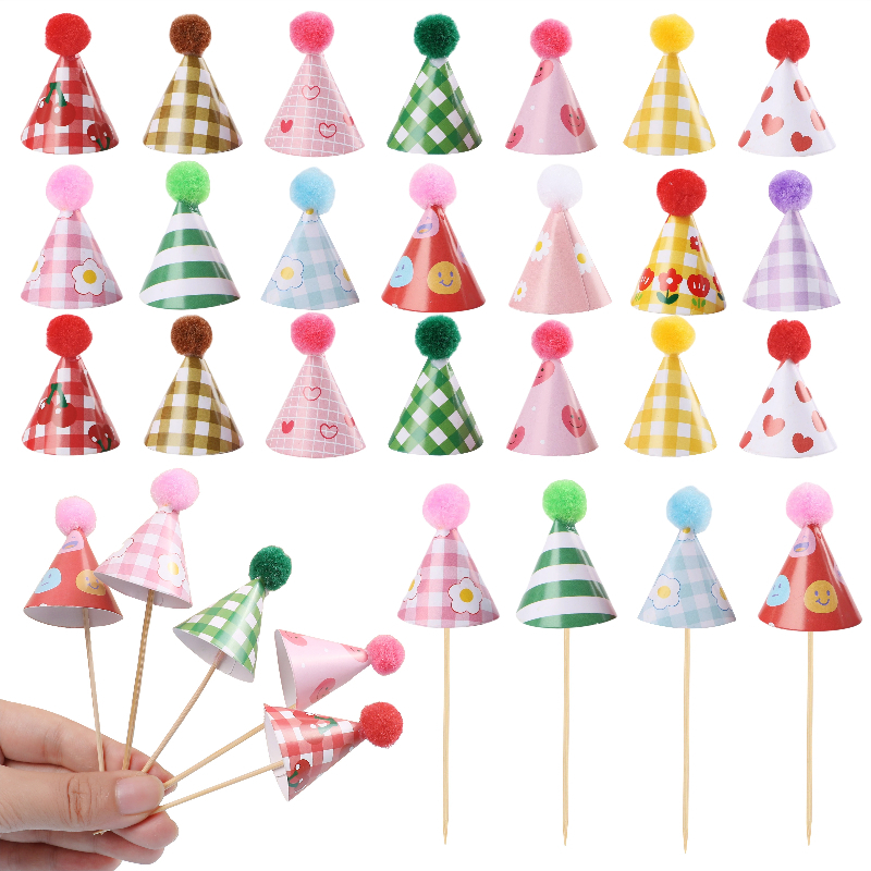 15/30Pcs Mini Party Hats Cake  - Party Hat Cone avis et prix