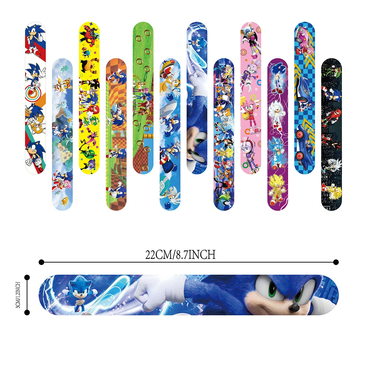 12/24/36pcs Sonic Slap Bracele - Party Favor Bag avis et prix