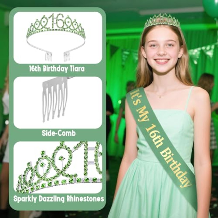 Birthday Decorations for Girls - Birthday Sash Glitter avis et prix