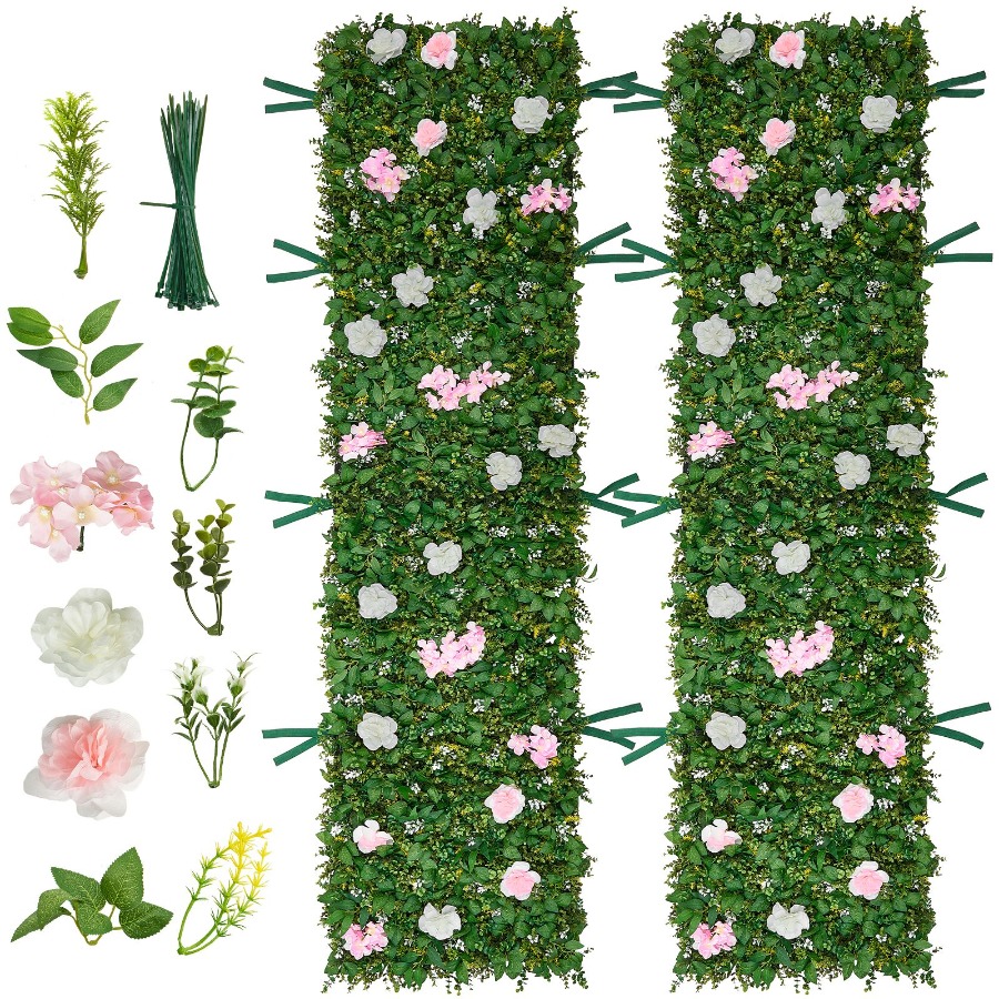 Wedding event backdrop: 3D sil - Flower Wall Panel avis et prix
