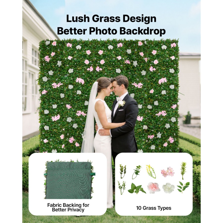 Wedding event backdrop: 3D sil - Flower Wall Panel avis et prix