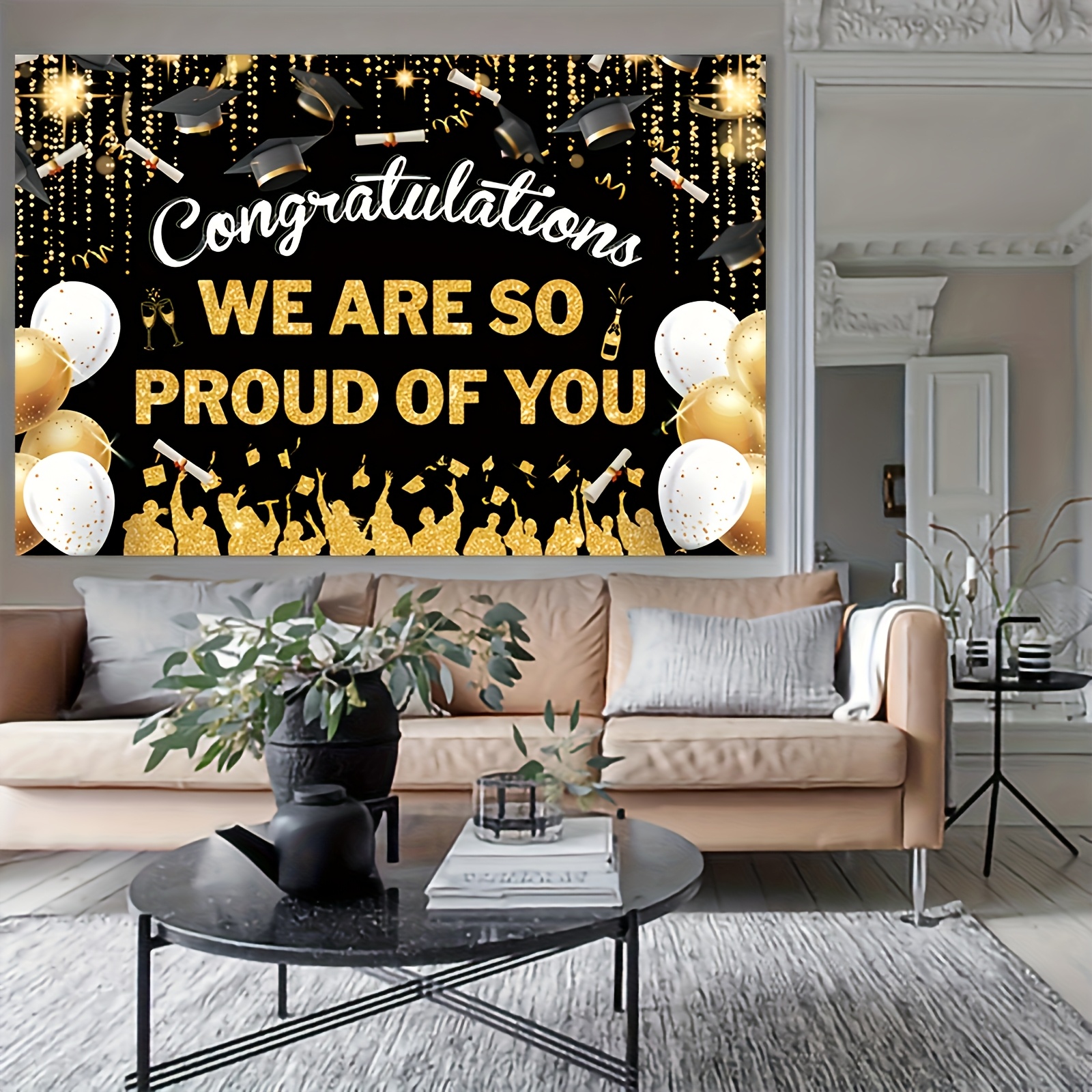 2D FlatGraduation Party Banner - Party Banner Gold avis et prix