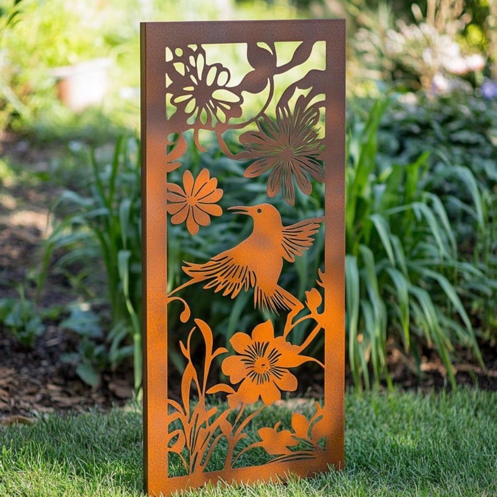 Outdoor 2D Metal Garden Wall P - Flower Wall Panel avis et prix