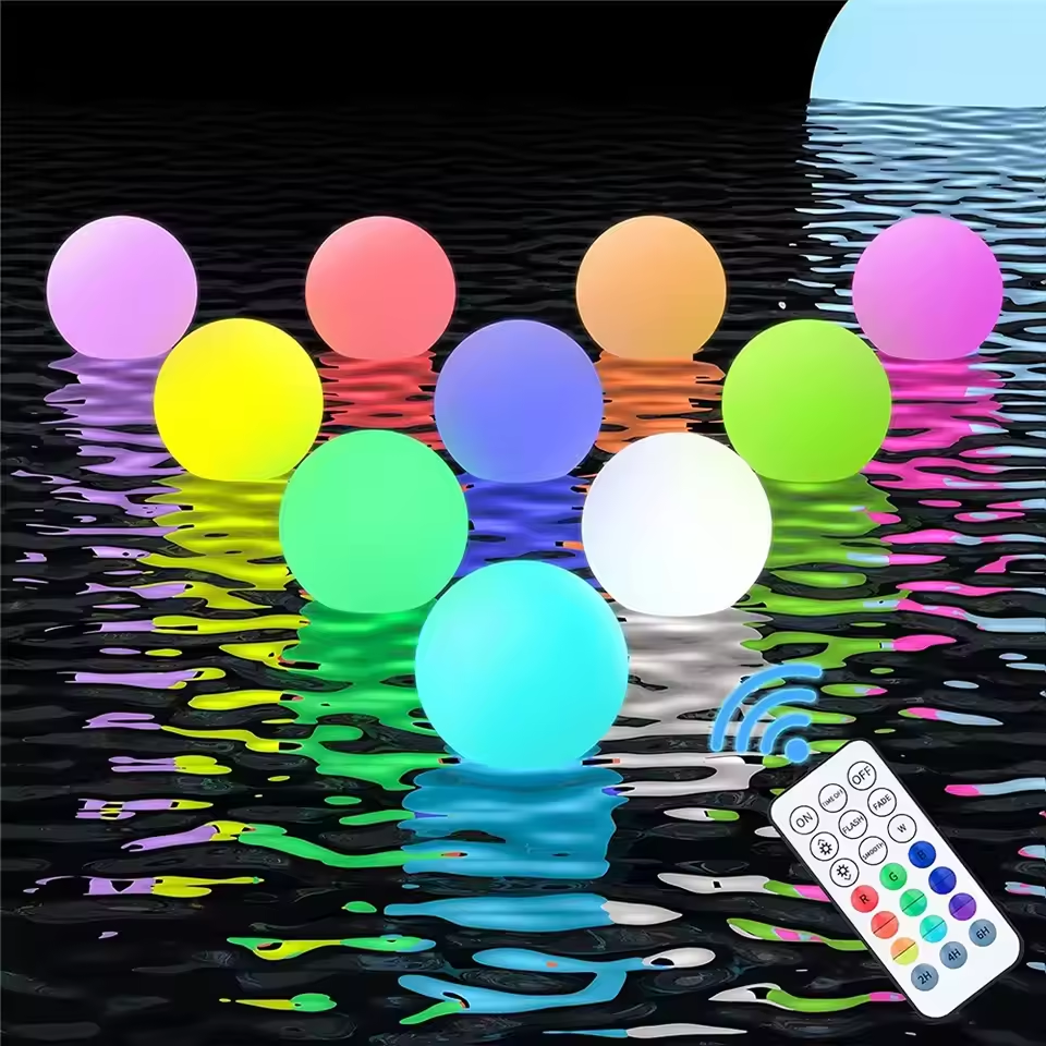 1-4PCS Floating Pool Lights wi - Led Balloon Light avis et prix