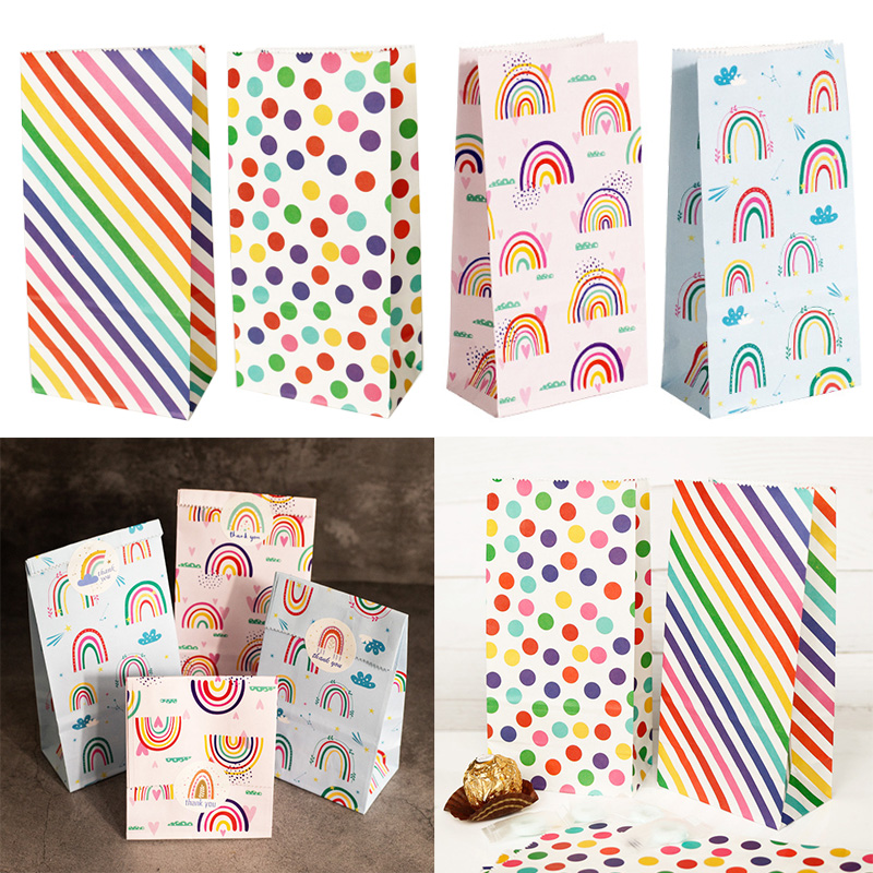 Small Paper Bags Rainbow Print - Event Party Box avis et prix