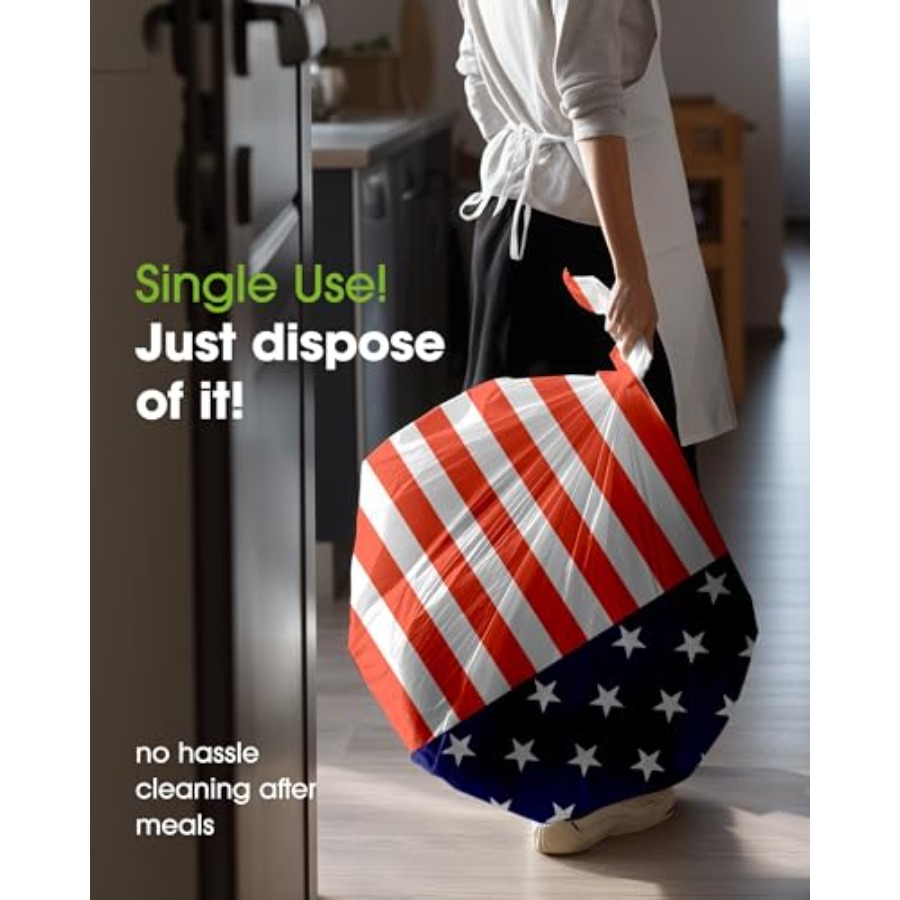 4th of July USA 250th Annivers - Table Cloth Disposable avis et prix
