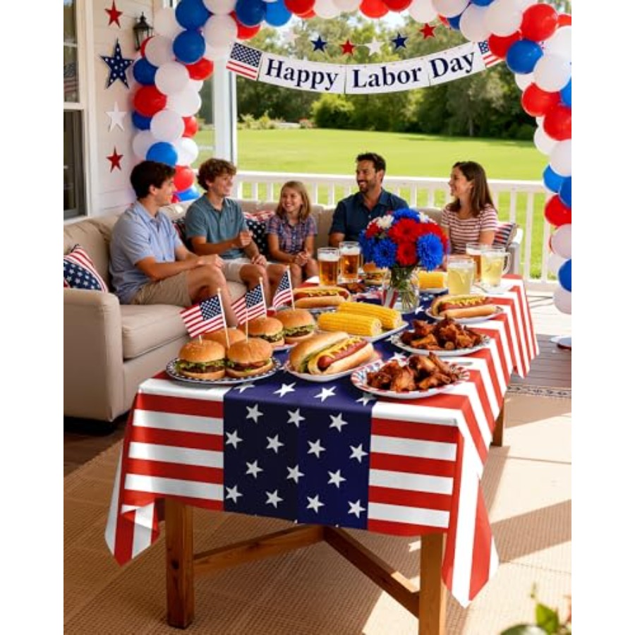 4th of July USA 250th Annivers - Table Cloth Disposable avis et prix