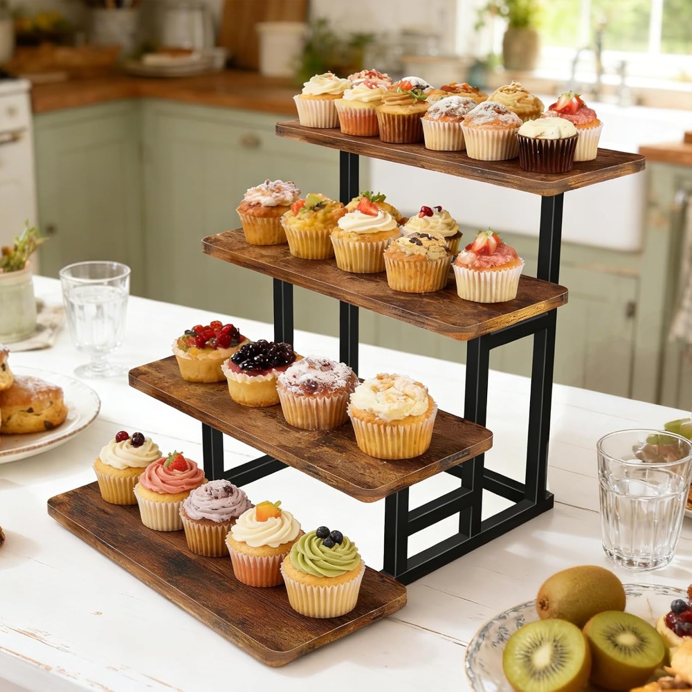 2-Pack Wooden Cupcake Stand fo - Cupcake Stand Tier avis et prix