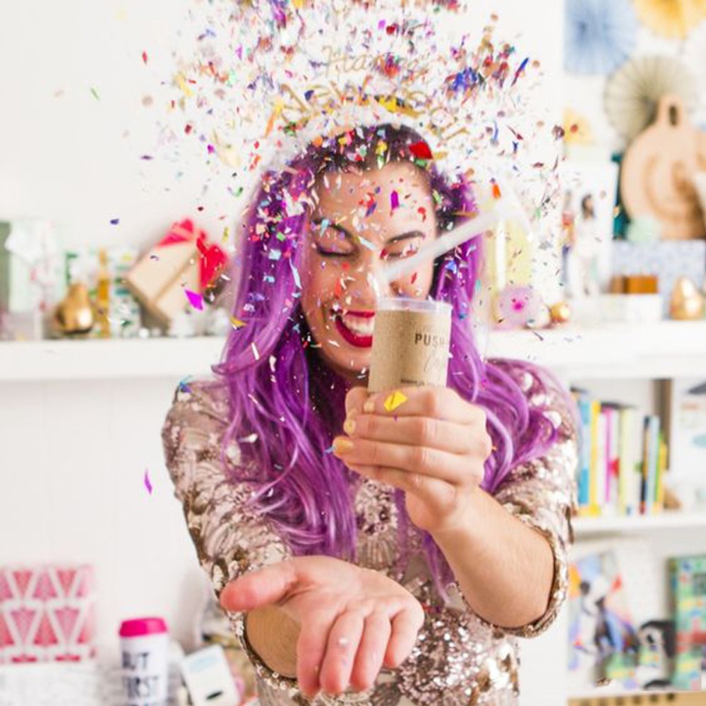 1Pcs Round Push Up Confetti Po - Confetti Cannon Tube avis et prix
