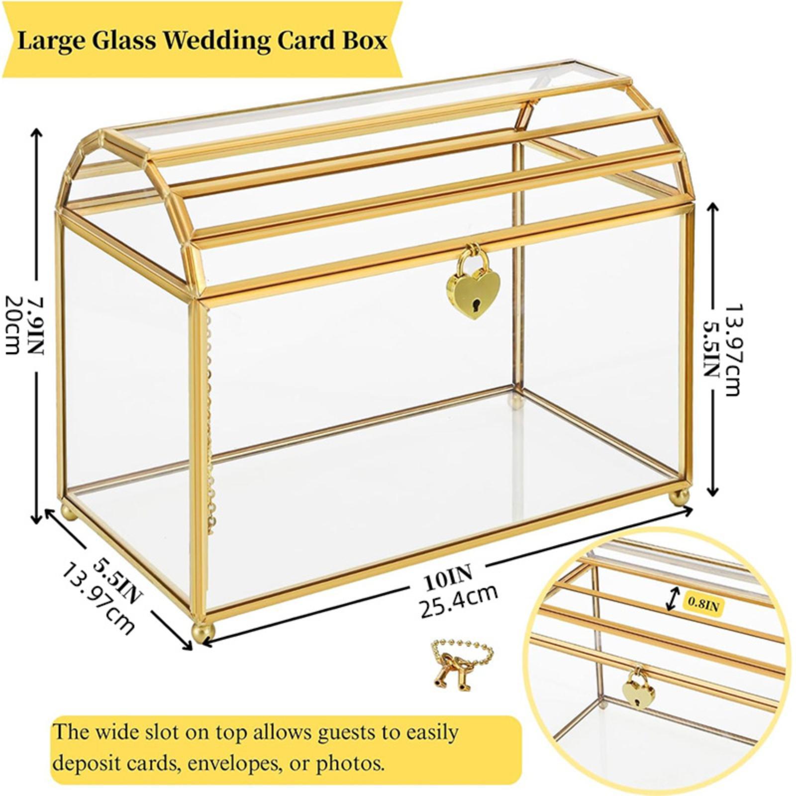 Glass Wedding Card Box Storage - Event Party Box avis et prix