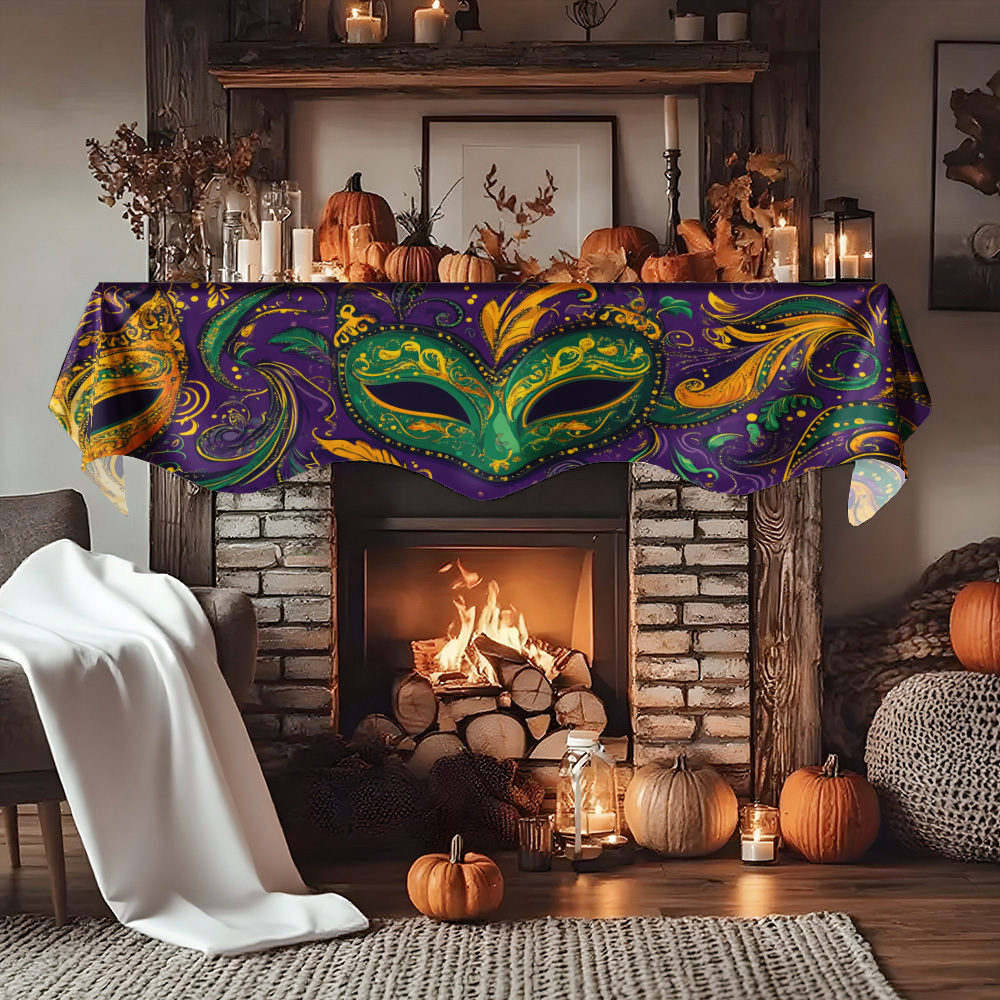 1Pc Carnival Mask Fireplace Sc - Party Banner Gold avis et prix
