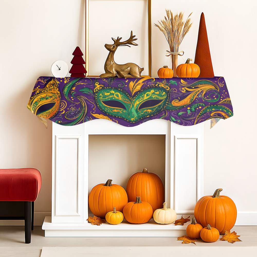 1Pc Carnival Mask Fireplace Sc - Party Banner Gold avis et prix