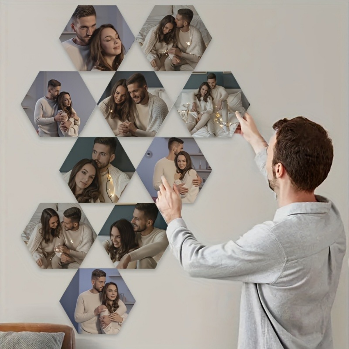 Custom Wall Decor — Modern Hex - Eve Party avis et prix