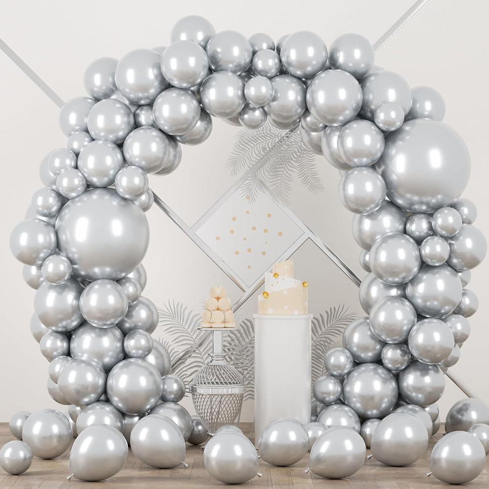 68Pcs Metallic Silver Balloons - Balloon Arch Kit avis et prix