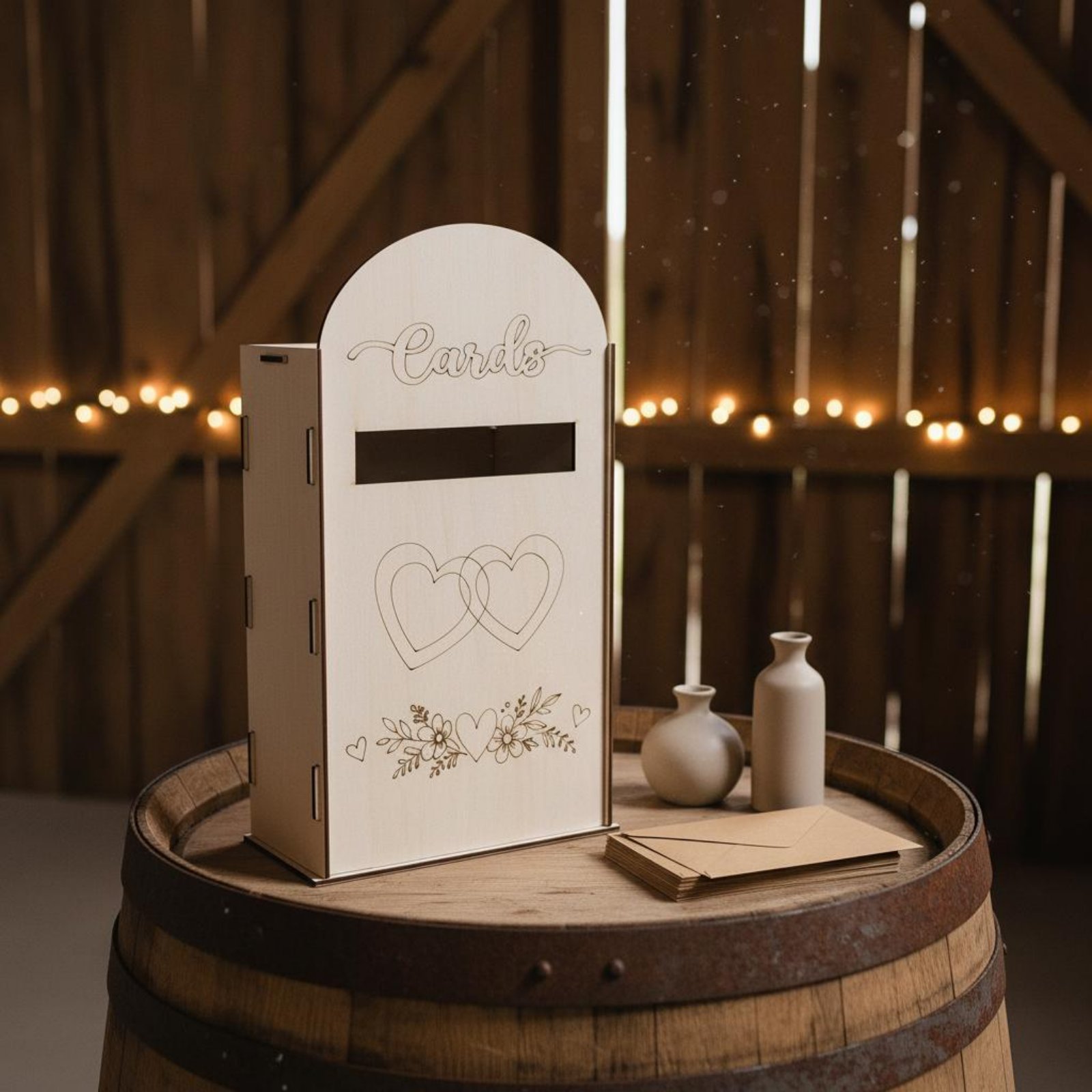 Wooden Wedding Card Box Laser  - Event Party Box avis et prix