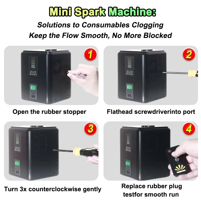 4PACK 350W Mini Cold Spark Mac - Event Party Dj avis et prix