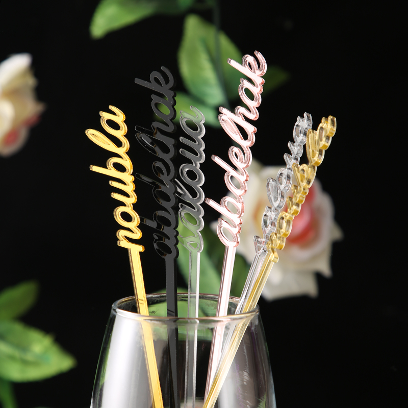 Personalized name drink stirre - Centerpiece Stick avis et prix