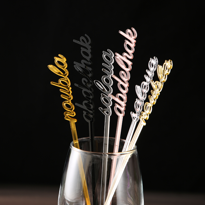 Personalized name drink stirre - Centerpiece Stick avis et prix