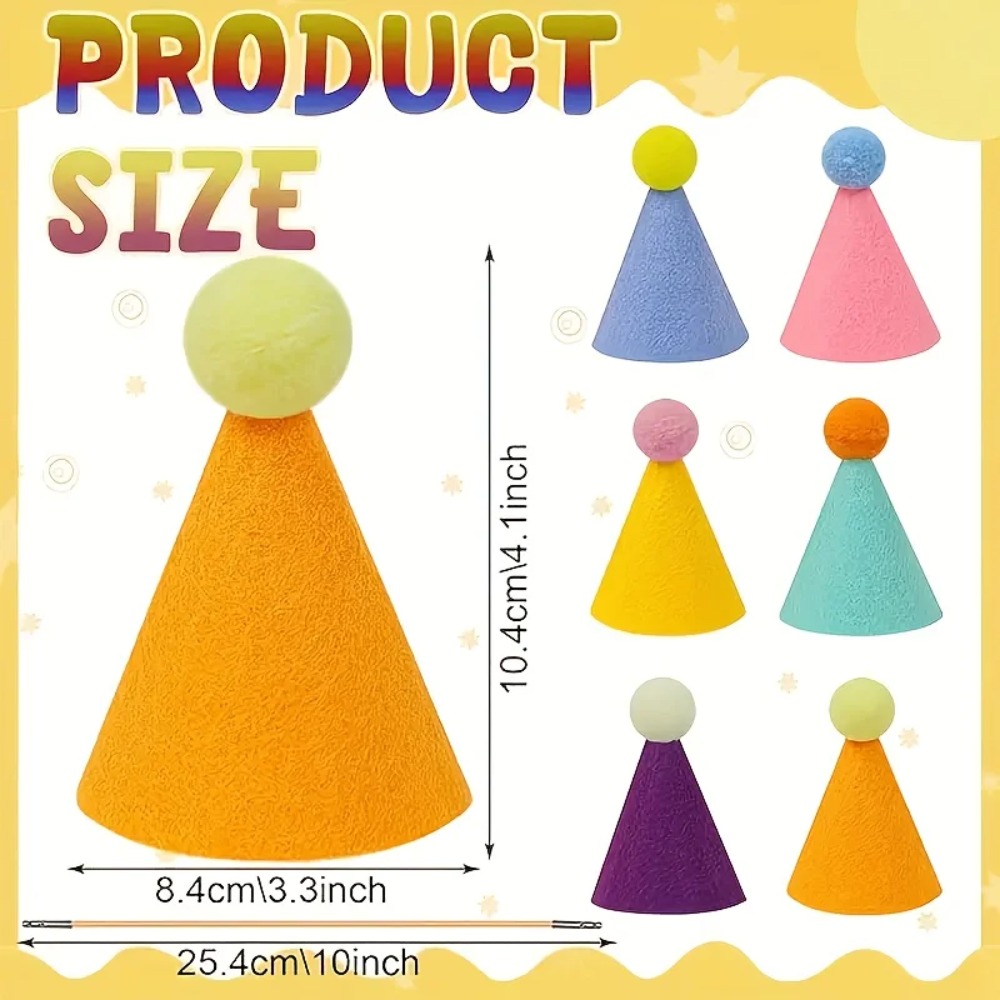 6 pcs Mini Party Hats: Lightwe - Party Hat Cone avis et prix