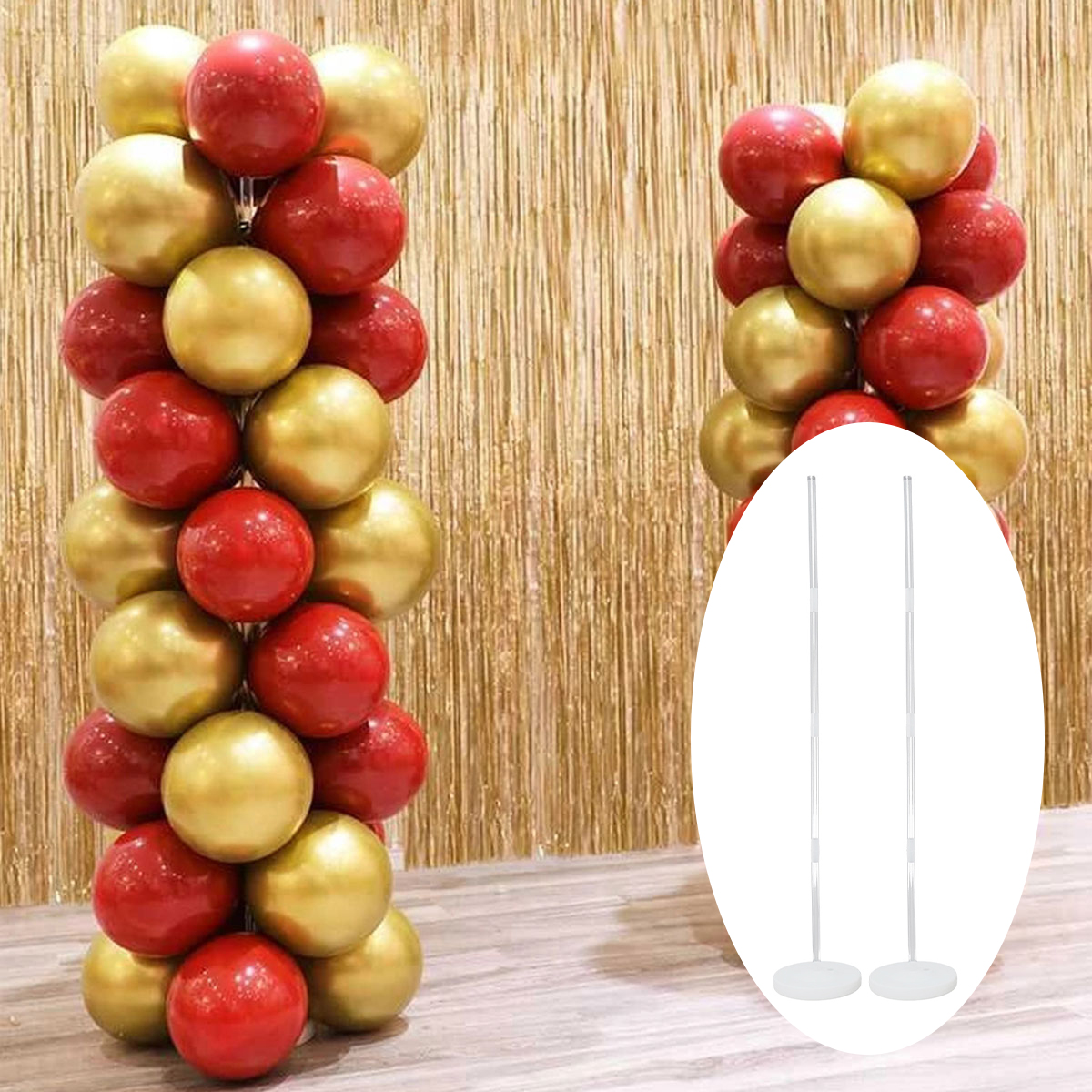 2Sets Balloon Column Stand Kit - Balloon Arch Kit avis et prix