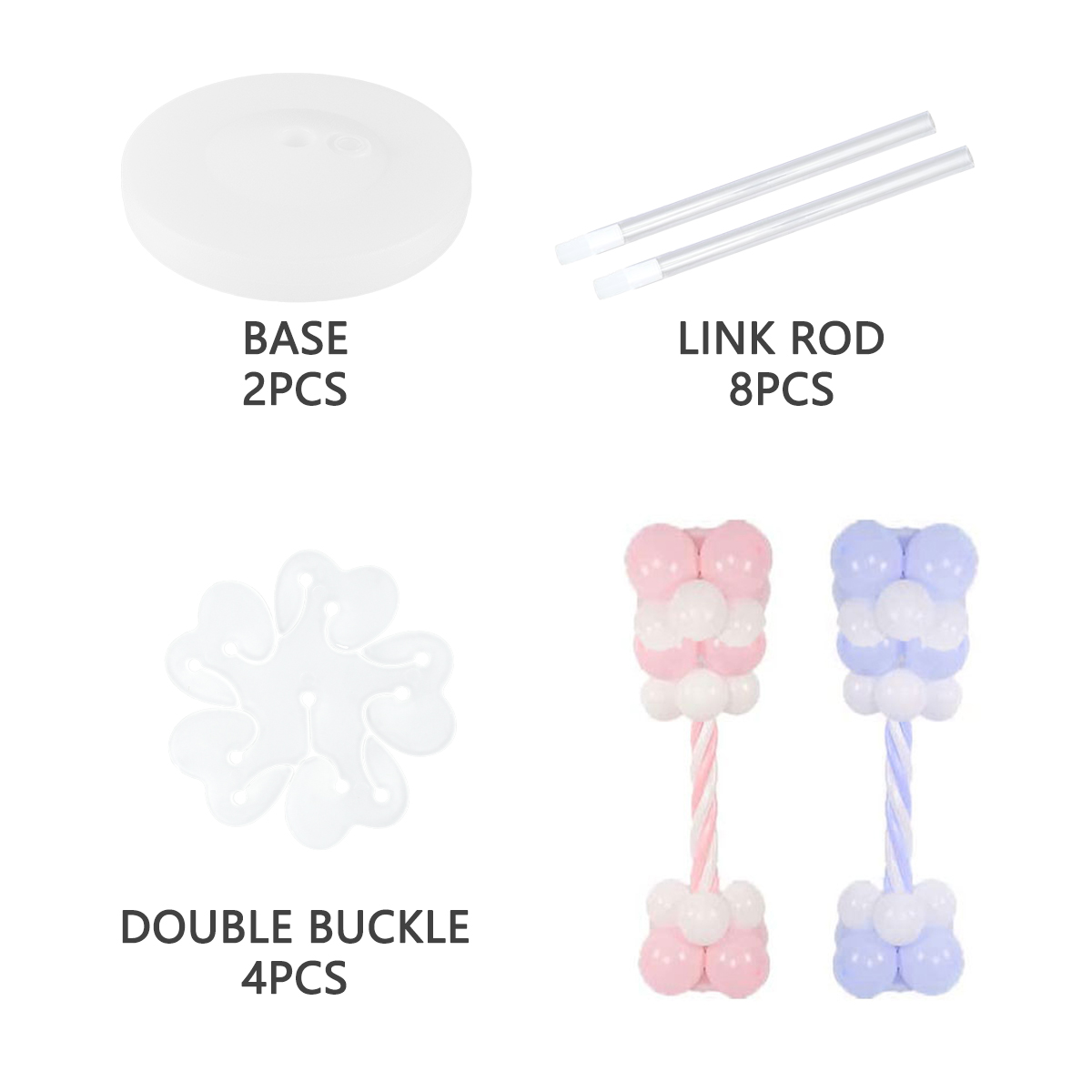 2Sets Balloon Column Stand Kit - Balloon Arch Kit avis et prix
