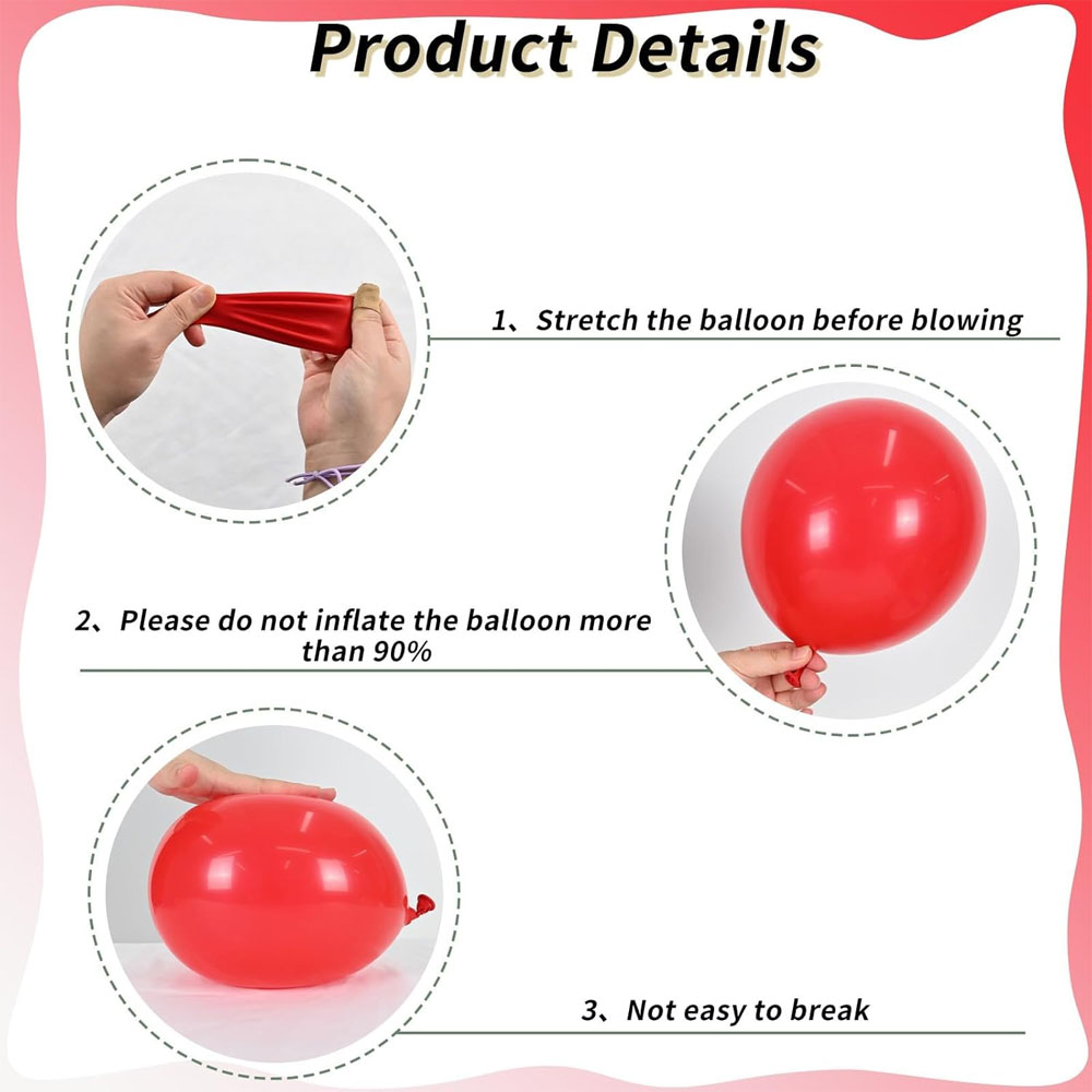 Black Red Blue Latex Balloons  - Balloon Arch Kit avis et prix