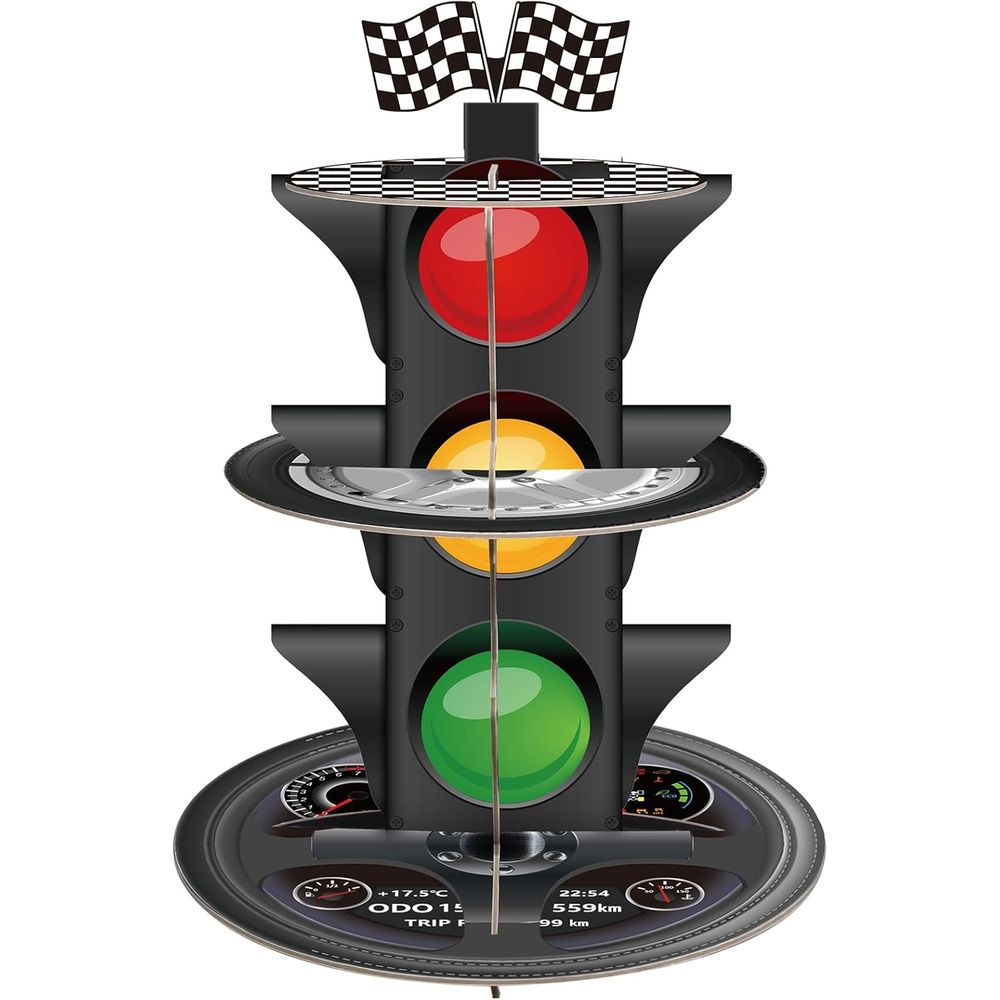 Round Cardboard 3-Tier Cupcake - Cupcake Stand Tier avis et prix