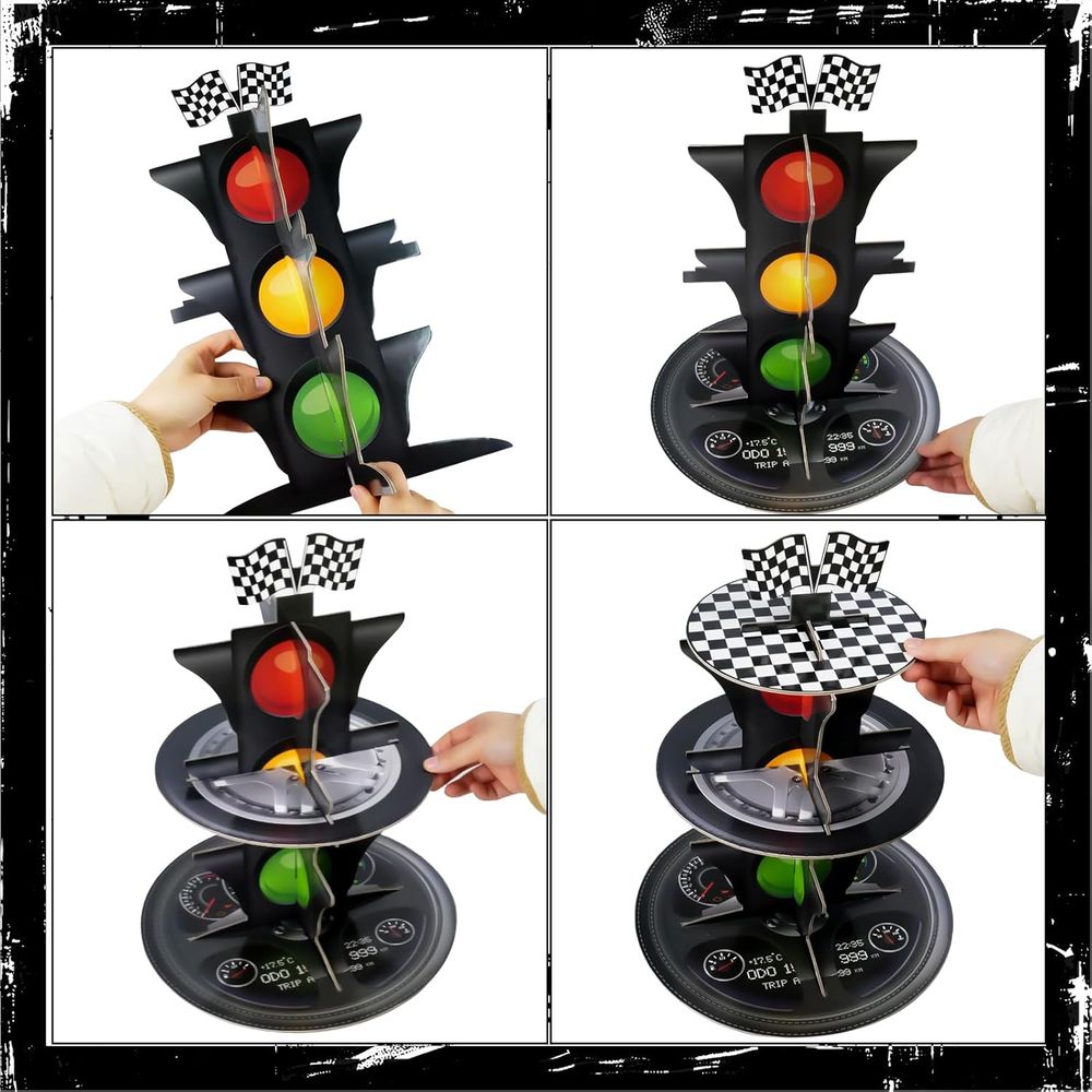 Round Cardboard 3-Tier Cupcake - Cupcake Stand Tier avis et prix