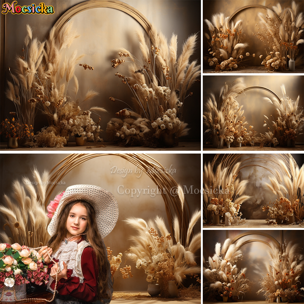 Mocsicka Boho Retro Brown Phot - Dessert Table Backdrop avis et prix