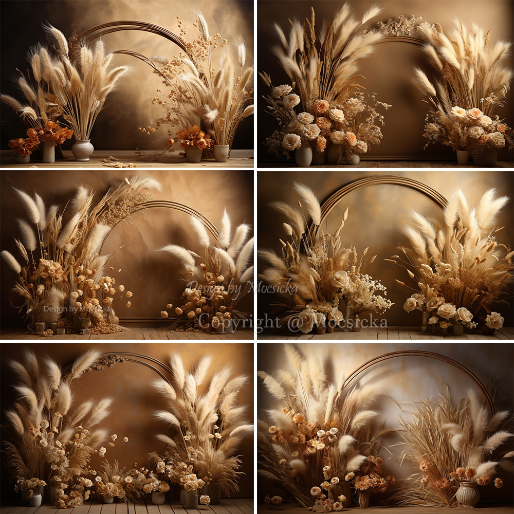 Mocsicka Boho Retro Brown Phot - Dessert Table Backdrop avis et prix