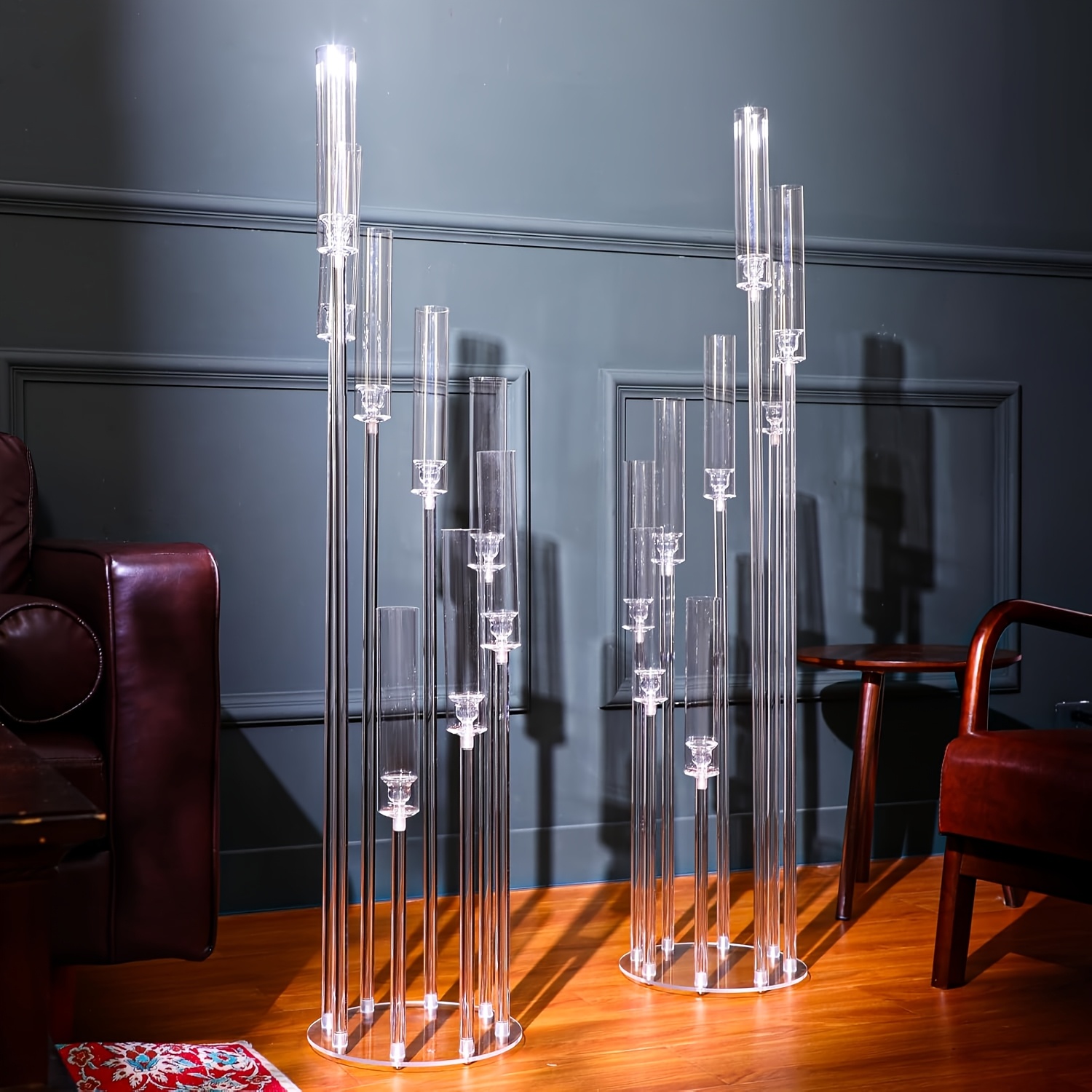 2 Set 8-Arm Clear Acrylic Cand - Centerpiece Stick avis et prix