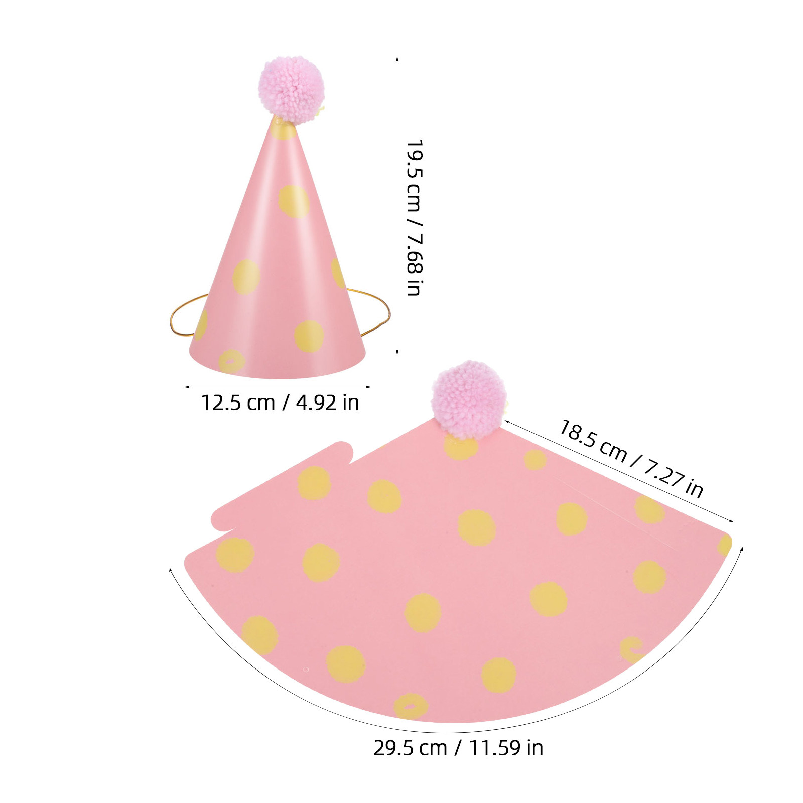 14Pcs Paper Birthday Hats for  - Party Hat Cone avis et prix