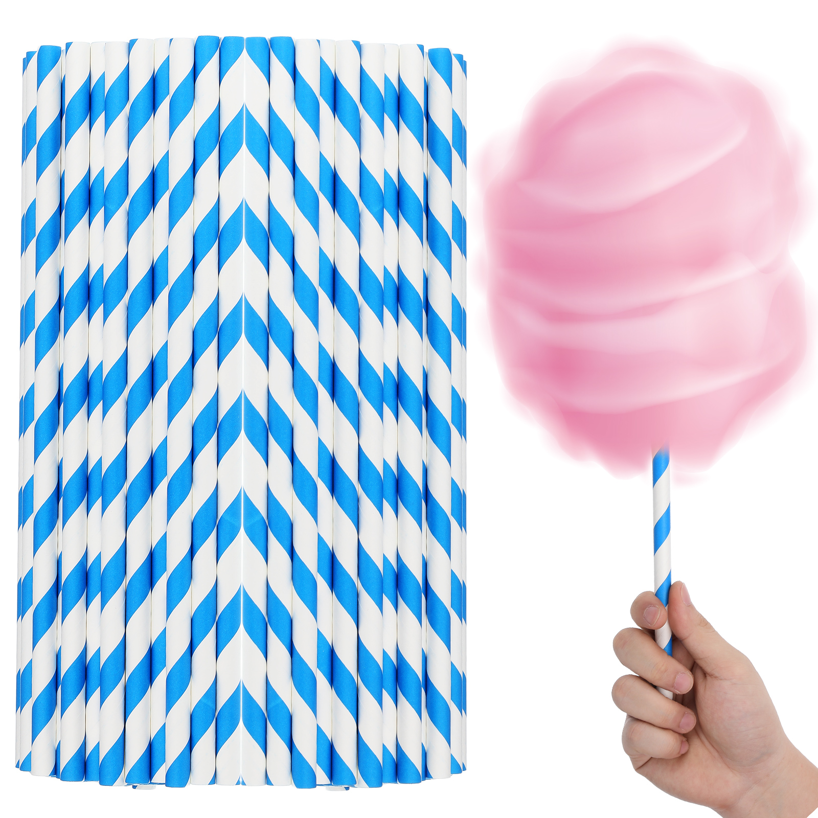 10x300mm Paper Sticks Consumab - Cotton Candy Cone avis et prix