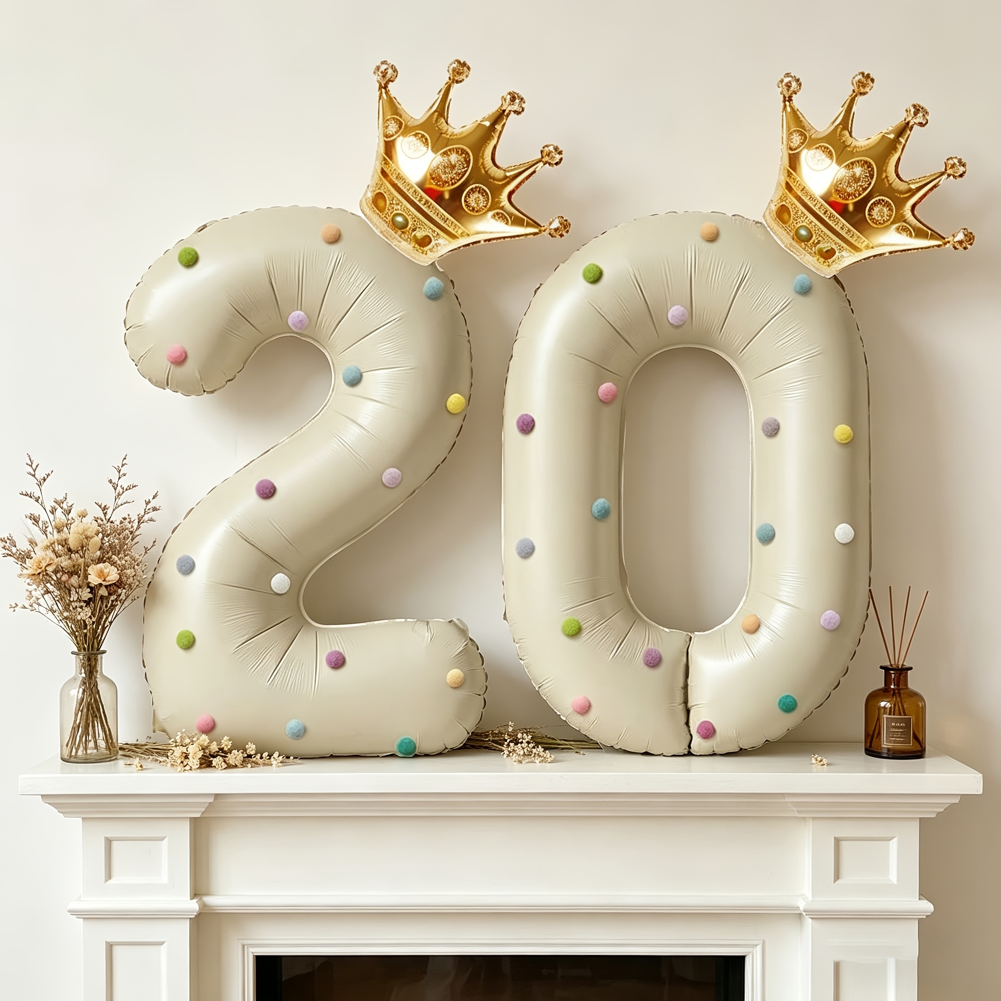 Large 40inch Cream-Colored Num - Party Event Supply Store avis et prix