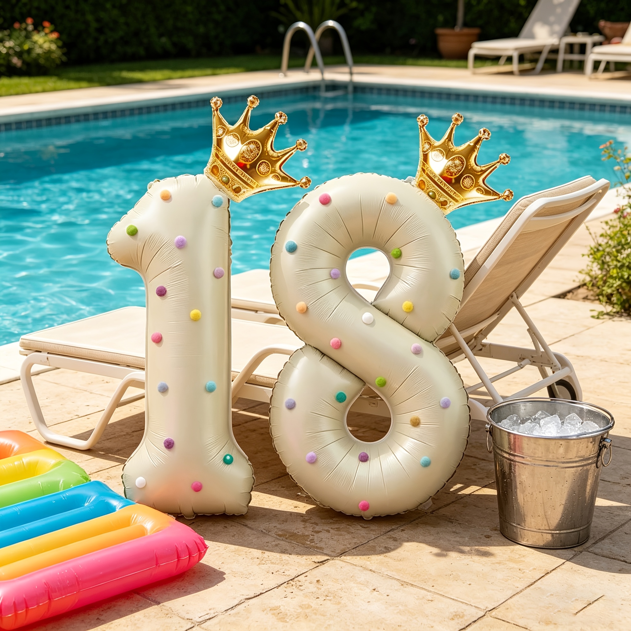 Large 40inch Cream-Colored Num - Party Event Supply Store avis et prix