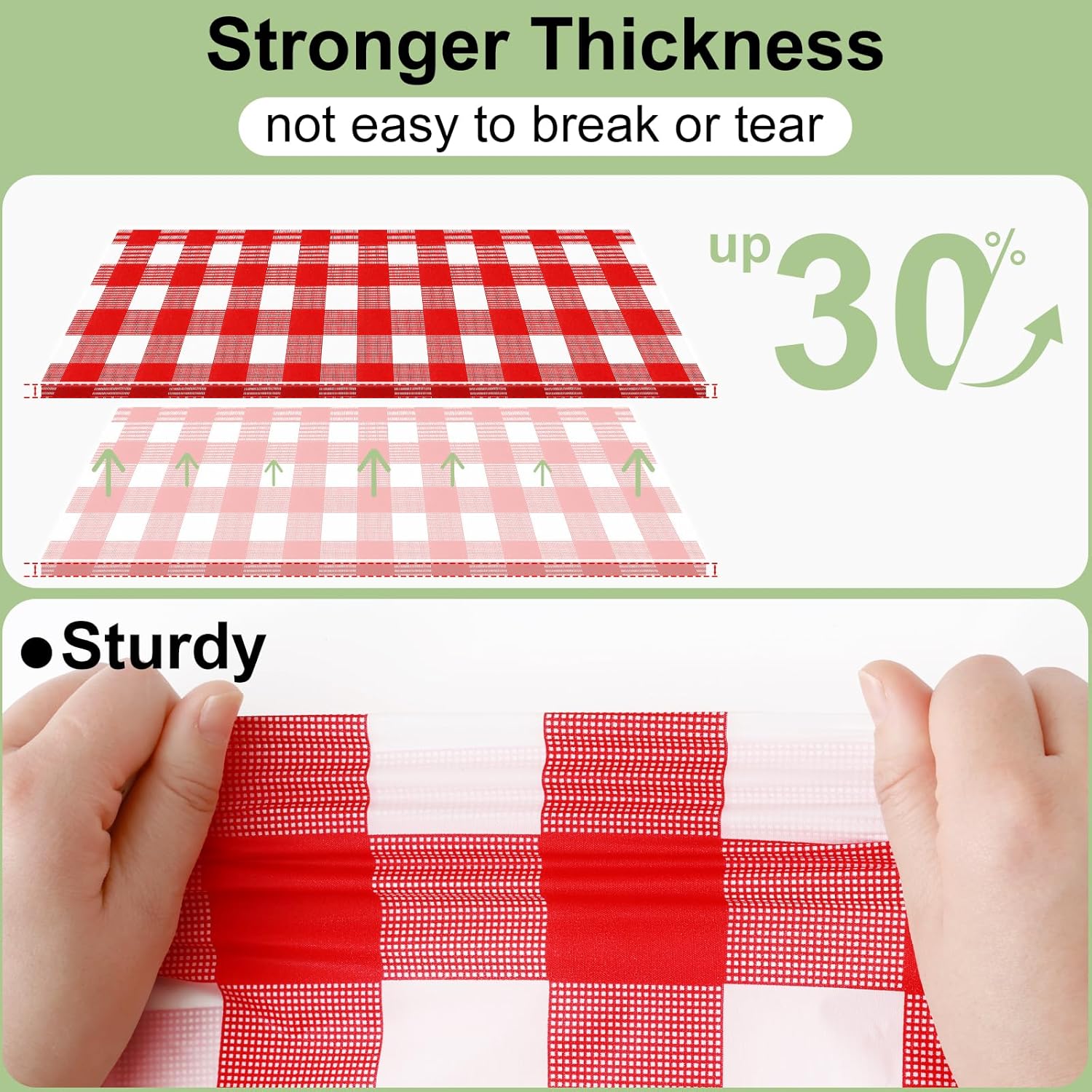 Rectangular Red White Checkere - Table Cloth Disposable avis et prix