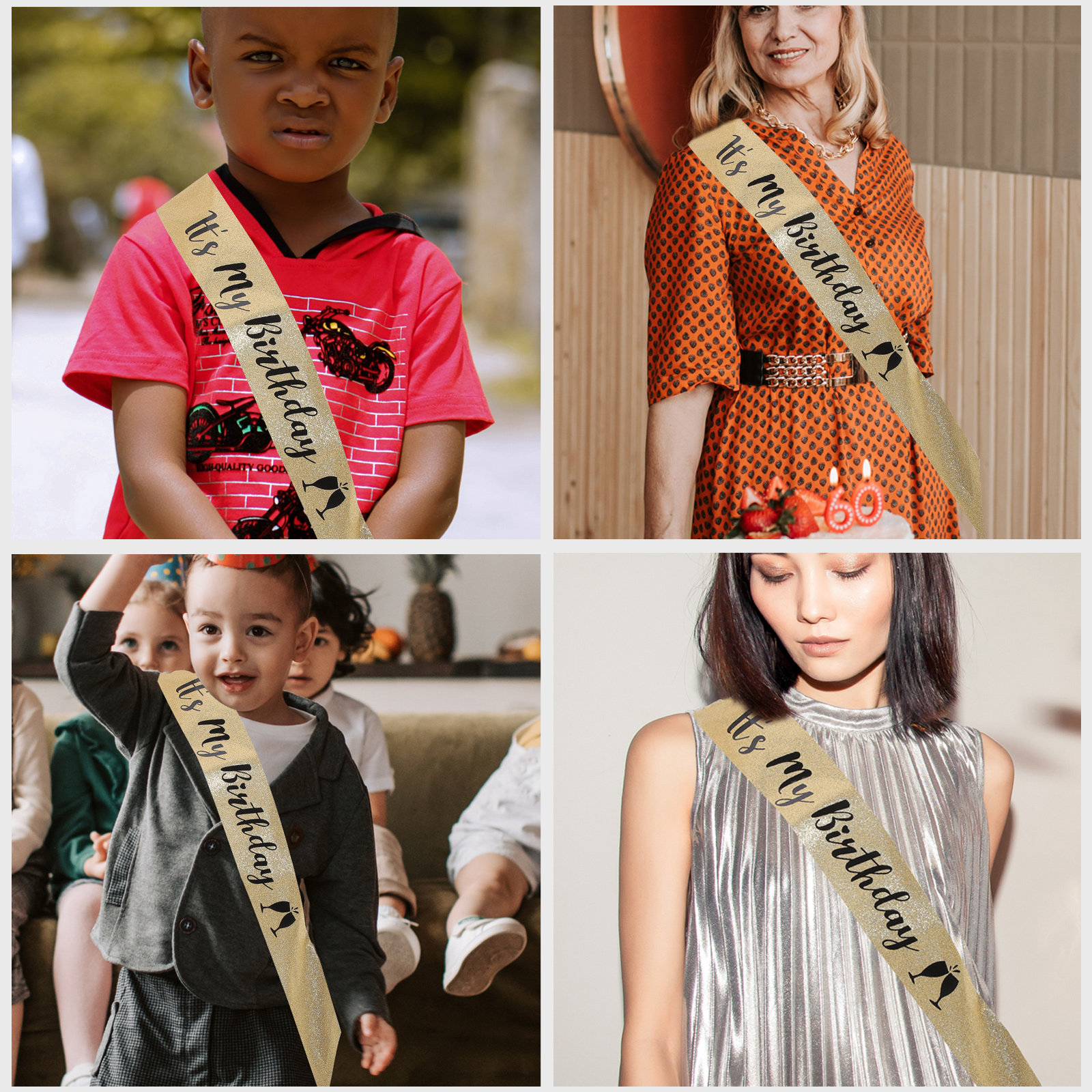 1Pcs Birthday Party Sash Glitt - Birthday Sash Glitter avis et prix