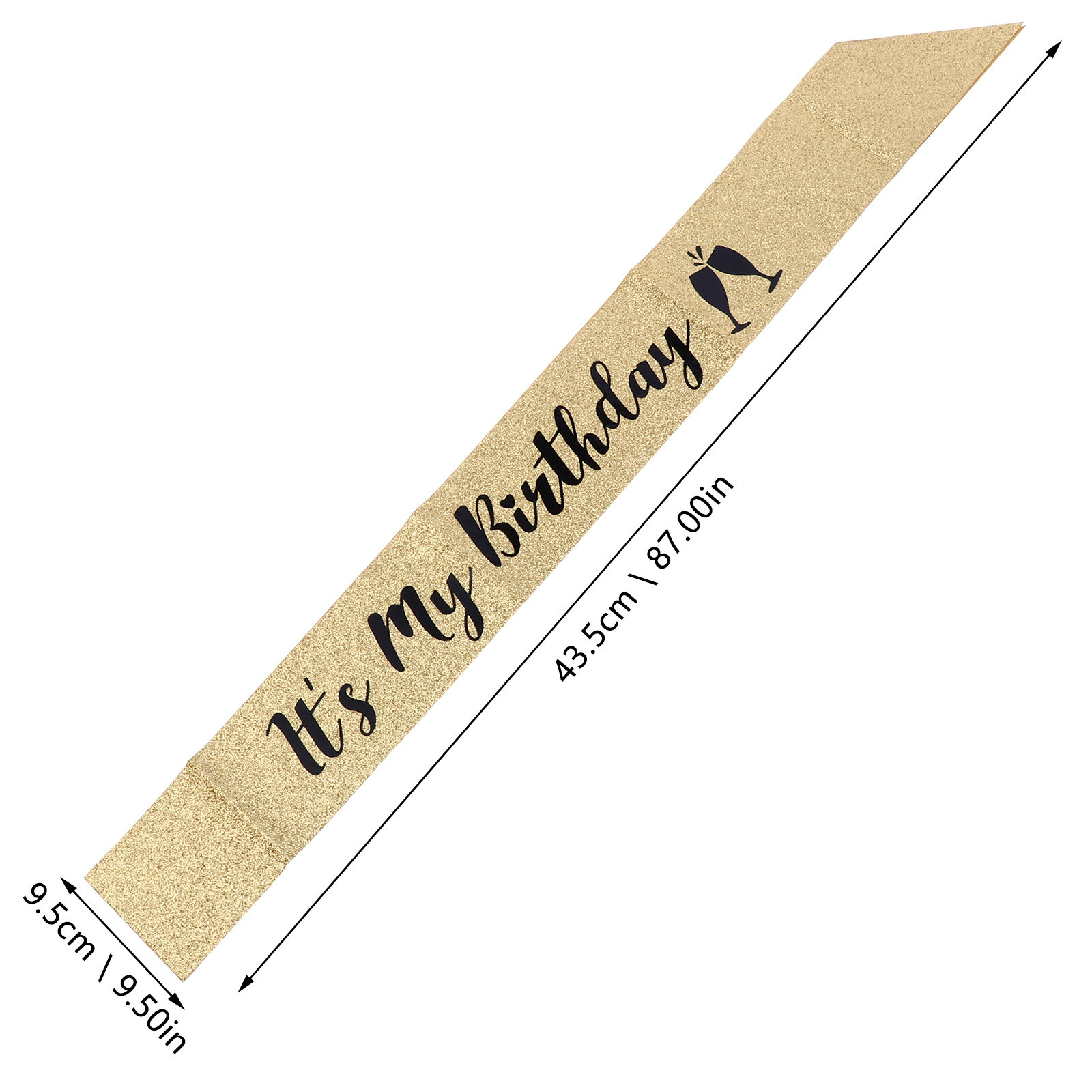 1Pcs Birthday Party Sash Glitt - Birthday Sash Glitter avis et prix
