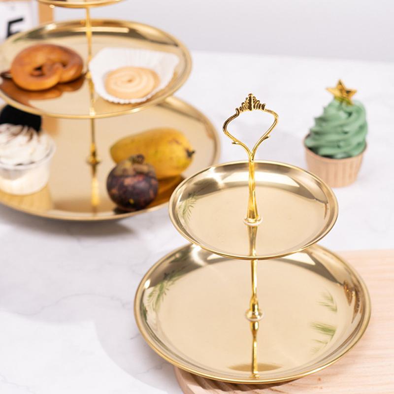 Gold Silver 2/3-Tier Cake Stan - Cupcake Stand Tier avis et prix