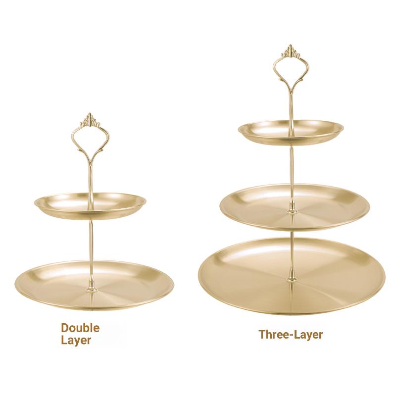 Gold Silver 2/3-Tier Cake Stan - Cupcake Stand Tier avis et prix
