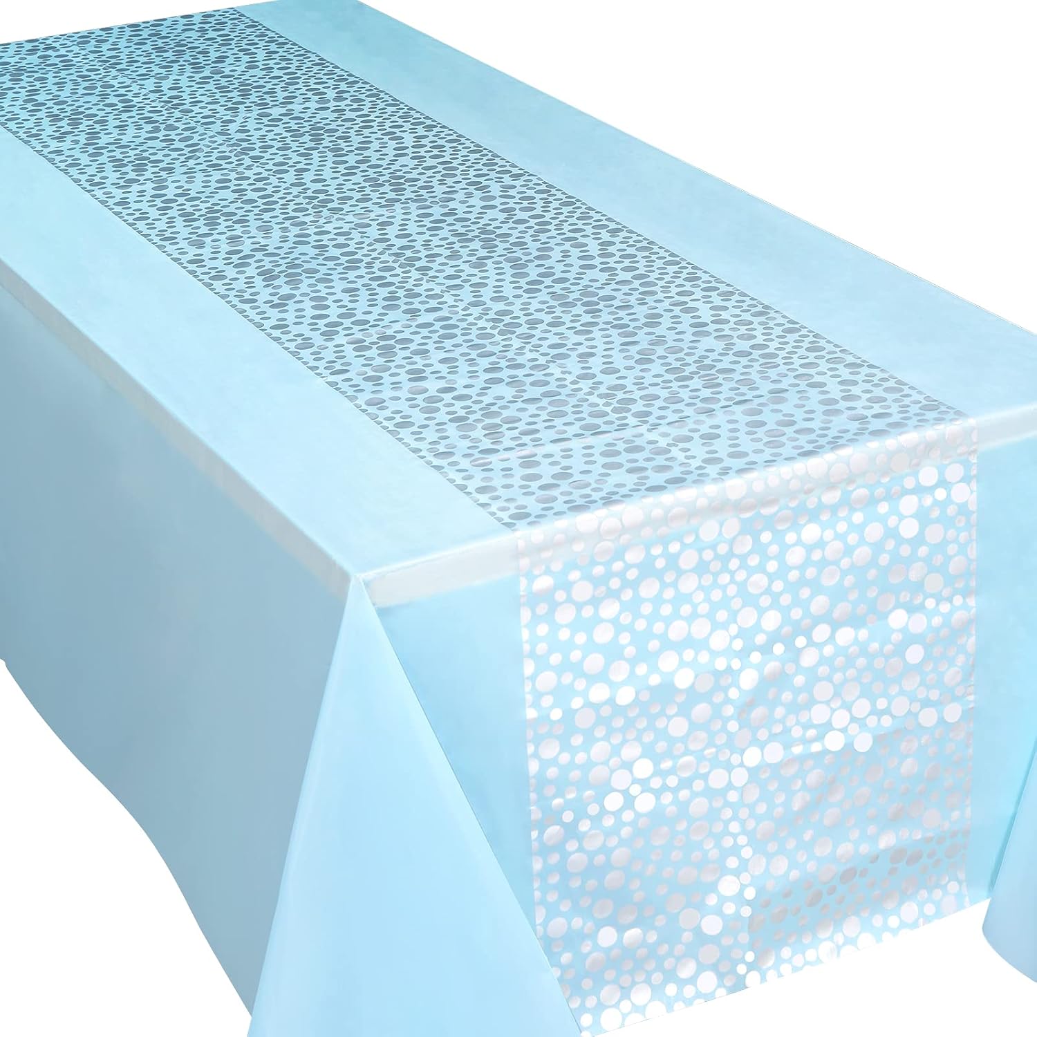 Blue and Silver Birthday Party - Table Cloth Disposable avis et prix