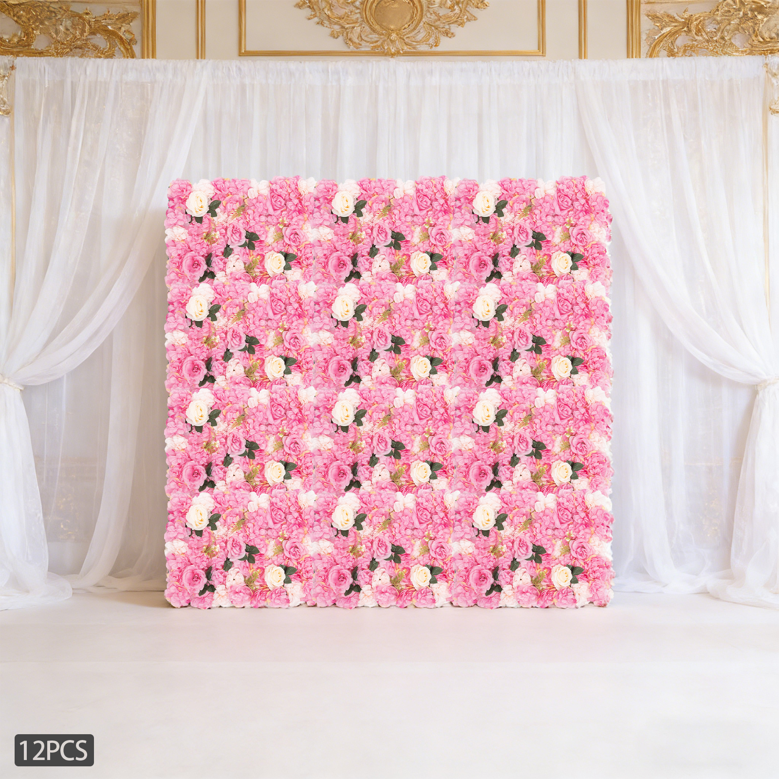 12Pcs Realistic Fake Flower Wa - Flower Wall Panel avis et prix