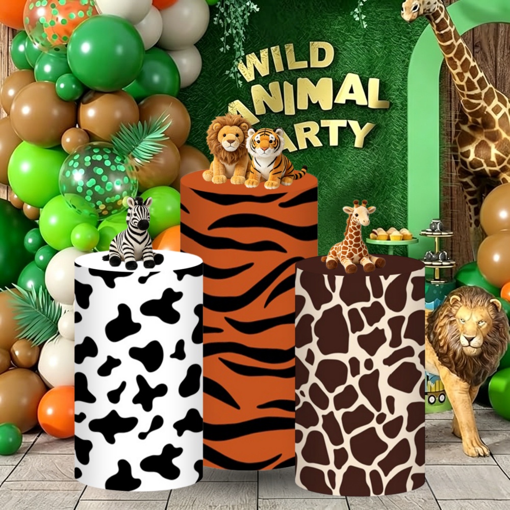 Safari Cylinder Pedestal Stand - Dessert Table Backdrop avis et prix