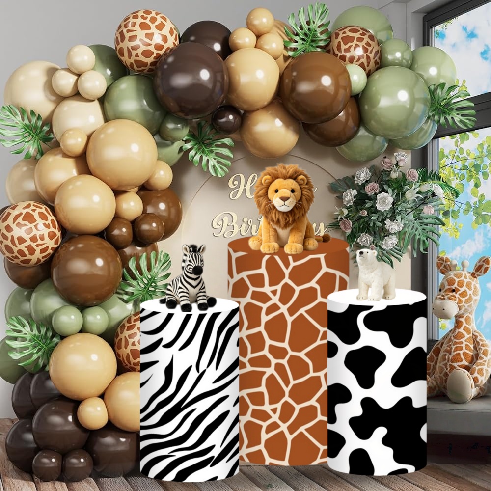 Safari Cylinder Pedestal Stand - Dessert Table Backdrop avis et prix