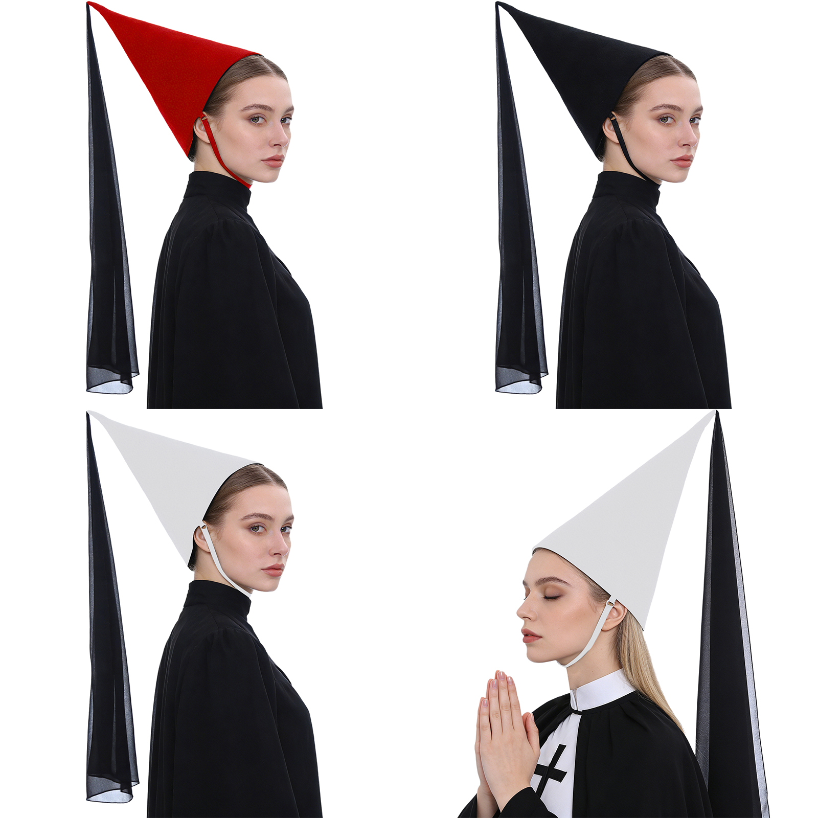 1Pcs Women Medieval Hennin Hat - Party Hat Cone avis et prix